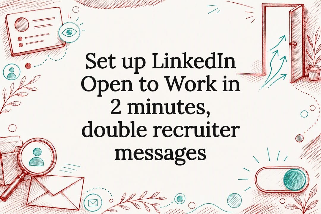 Decorative LinkedIn job search title card