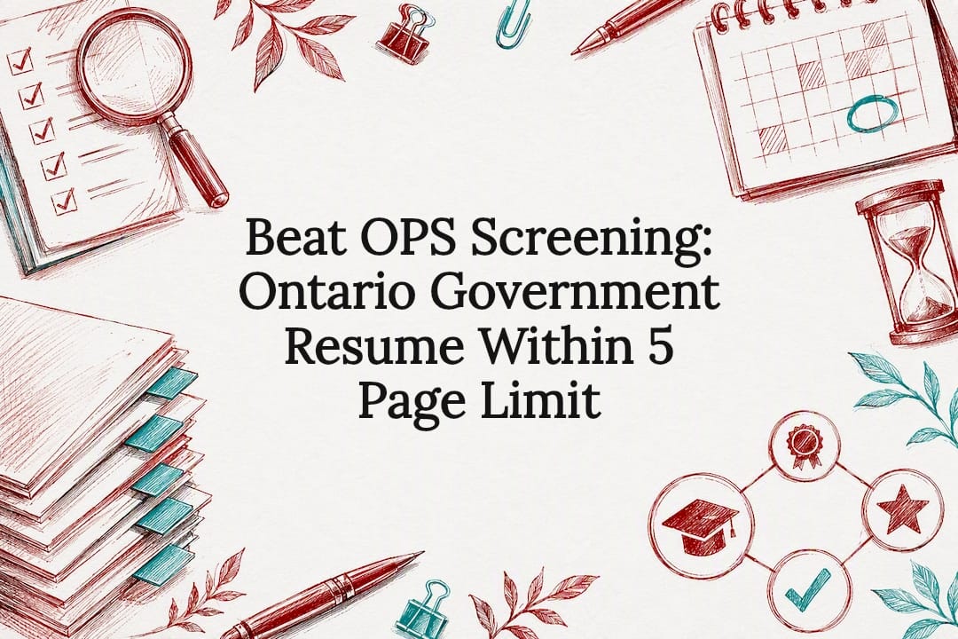 Decorative OPS resume screening title card