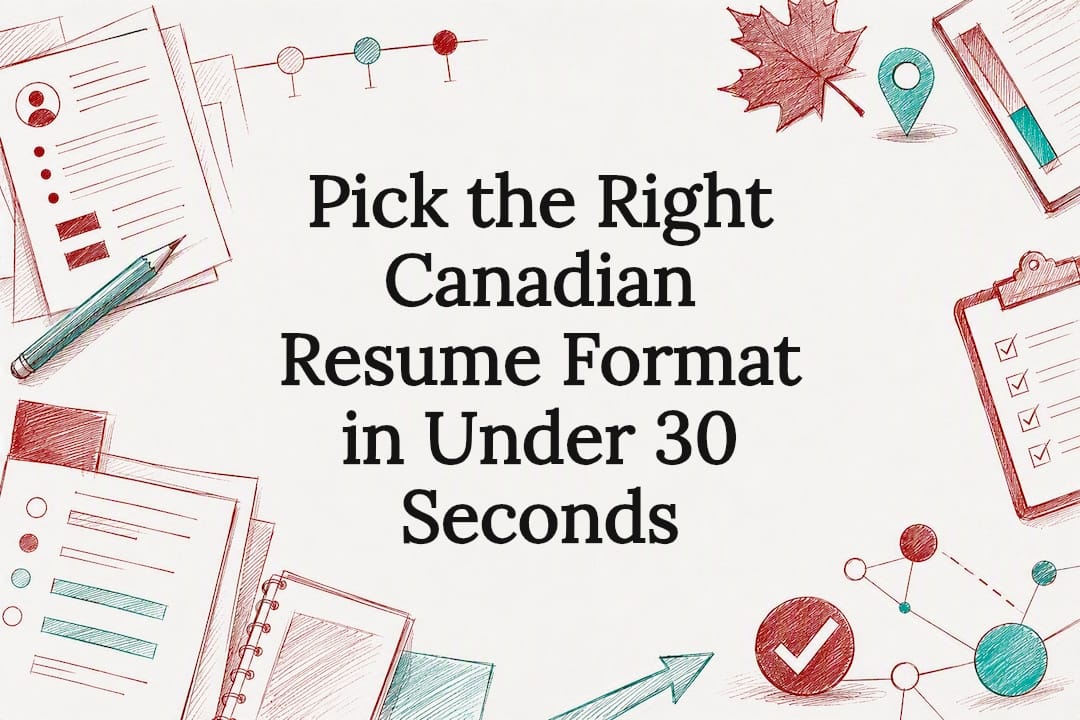 Canadian resume format title card illustration