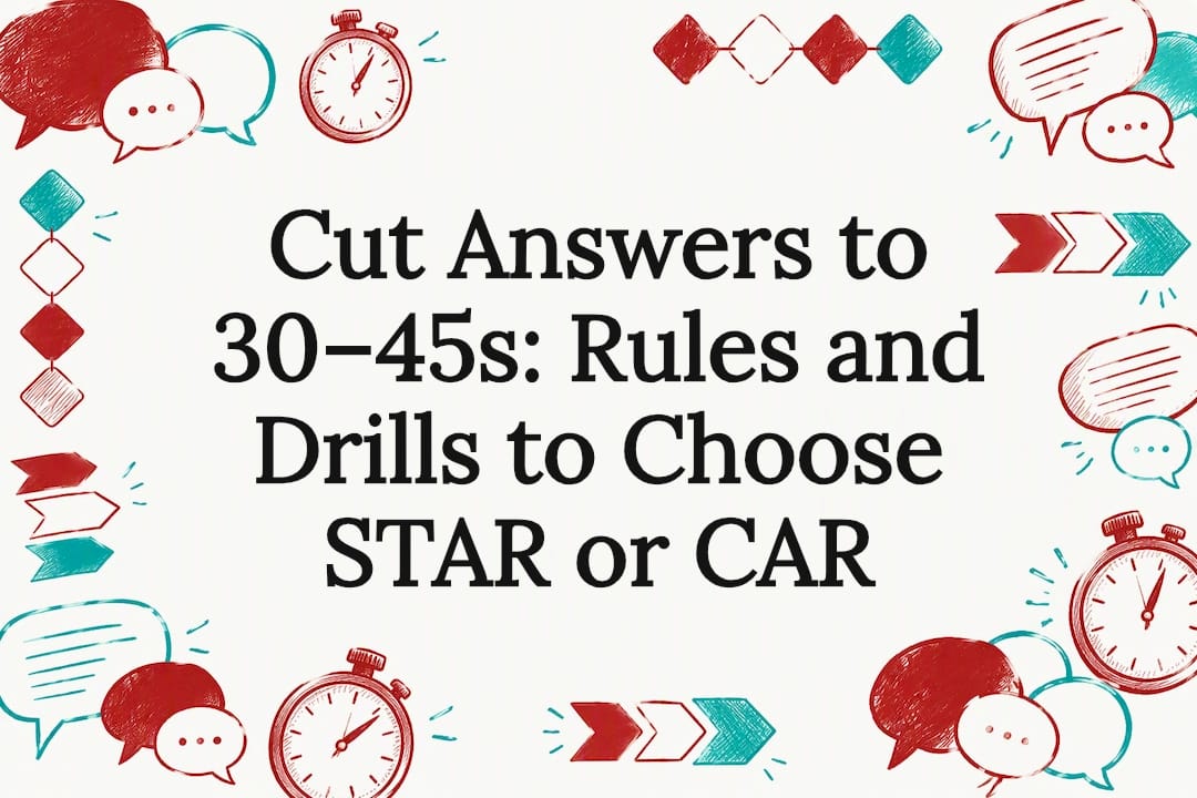 Decorative STAR and CAR interview title card