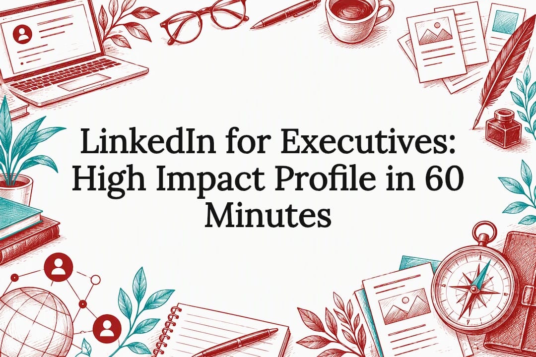 Executive LinkedIn profile title card