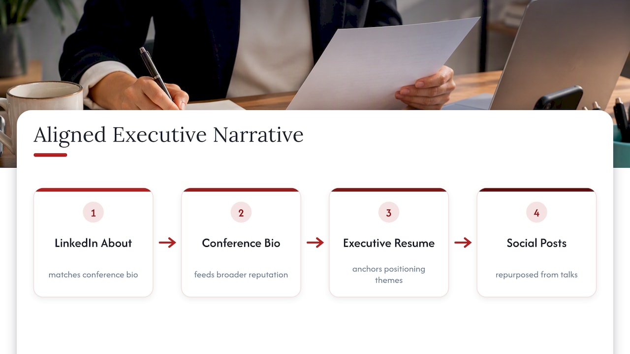 Executive brand alignment across channels