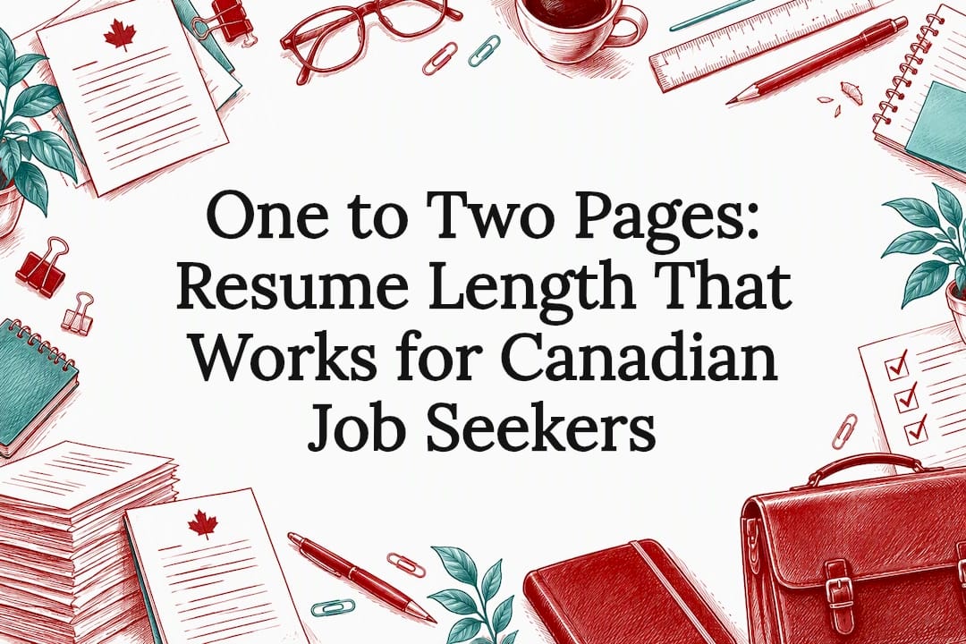 Decorative resume length title card