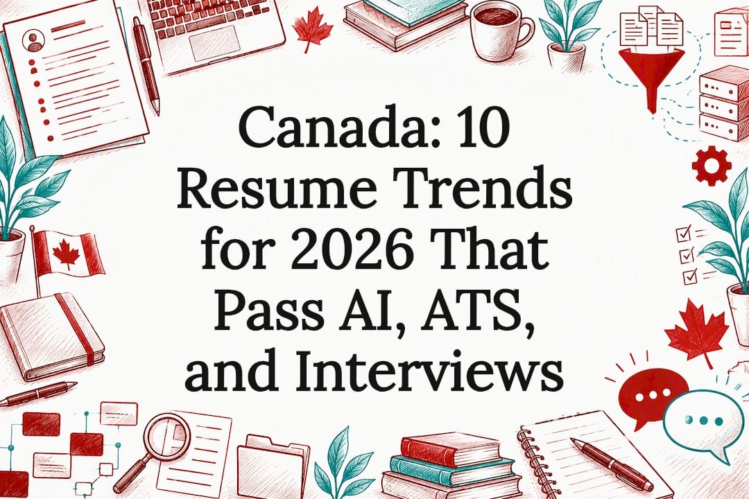 Decorative resume trends title card