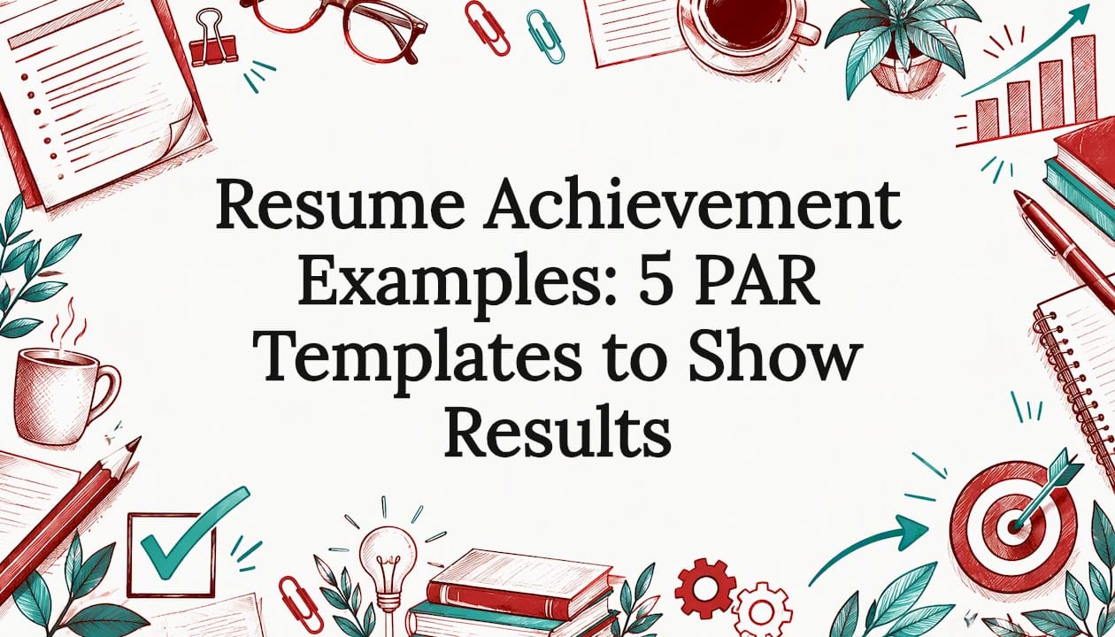 Hand-drawn resume and results title card